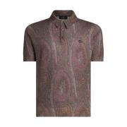 Burgundy Paisley Polo Shirt