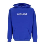 3D Hoodie Letvægts Sweatshirt Blå