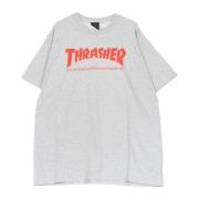 Skatemag Tee Herre T-shirt Grå/rød