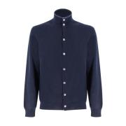 Italiensk Slim Fit Knappet Jumper