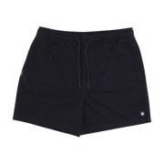 Sort Twill Herre Shorts med Lommer