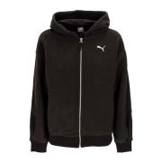 Chenille Full-zip Vinter Hoodie Sort