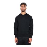 Sort Crewneck Sweater Basic Allround