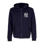 Yankees Zip Hoodie Navy/White