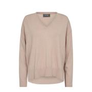 V-Neck Knit Strik Rose Smoke