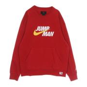 Klassisk Crewneck Sweatshirt med Broderede Logoer