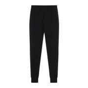 Sorte Slim Fit Joggers med Logo Bånd