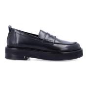 Sorte Chunky Loafers Lukkede Sko