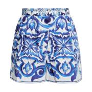 Shorts med Majolica-mønster