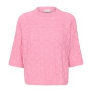 Rosebloom Melange Strik Pullover Sweater