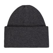 Kashmir Ribstrikket Beanie Hat