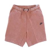 Tech Fleece Wash Shorts Mineral Clay/Black