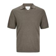 Moderne Split-Neck T-shirt