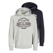 Logo Hoodie Pakke Stilfuld Pullover