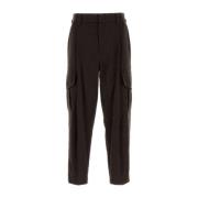 Wool Cargo Pant i Chokolade