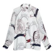 Crest Print Top