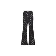 Flared High-Waisted Puck Trousers