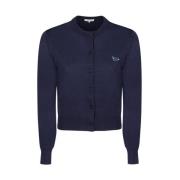 Klassisk Navy Blue Cardigan