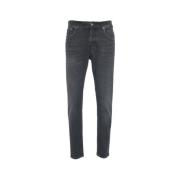 Gulerod Slim Fit Jeans med Logo Detaljer