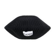 Ribstrik Sort Beret