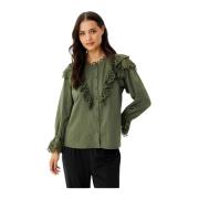 Lila Shirt 16398 Army Bluse