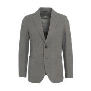 Herringbone Mønster Blazer med Brystlomme