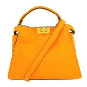 Pre-owned Stof fendi-tasker