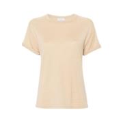 Metallic Beige Strik T-shirt