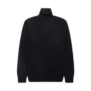 Navy Blue Wool Dolcevita Sweater