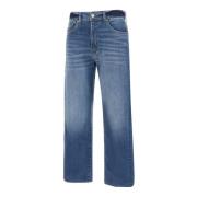 Heritage Denim Jeans Blå Lyn Lige Pasform