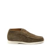 Suede Desert Boot med Elastik Sider