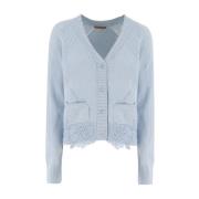 Blomstret Applique Cardigan