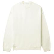 Ivory Rib Crewneck Sweater