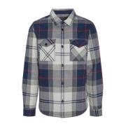 Herre Double-Face Skjorte Tartan Stil