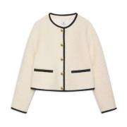 Elegant Logan Blazer Ivory Guld Knapper