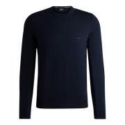 Blå Crew Neck Sweater