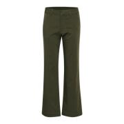 Flared Chino Bukser Forest Night