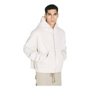 Zip Hooded Sweatshirt Cotton Fleece