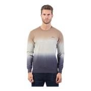 Bomuld Crewneck Sweater med Broderet Logo