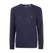 Navy Crew Neck Pullover Sweater