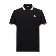 Kontrast Krave Trim Polo i Sort