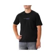 Sort Bomulds T-Shirt Regular Fit