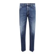 Klassiske Denim Jeans med Fem Lommer