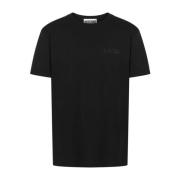 Sort Logo Detalje Crew Neck T-shirt