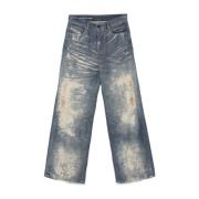 Blå Denim Jeans