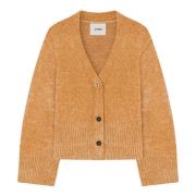 Chenille Cardigan med A-Motif Knap