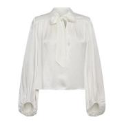 Elegant Lucille Bow Blouse