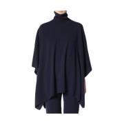 Oversized Turtle Neck Cape Jumper