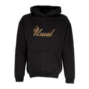 Sort Signature Hoodie med Kængurulomme