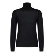 Sort Merinould Turtleneck Sweater